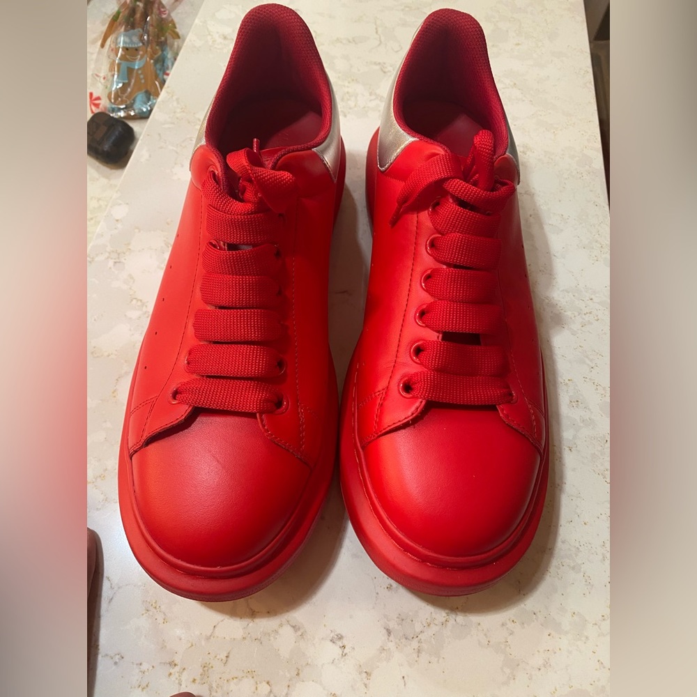 Alexander McQueen red shoes size 12